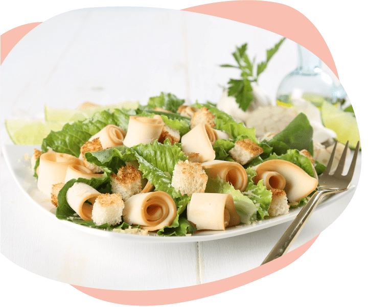Ensalada de pasta y jamon de pavo