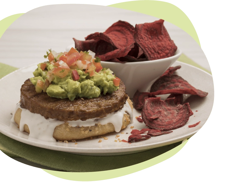 hamburguesa veggie mex