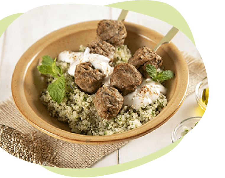pincho de albondigas veggie