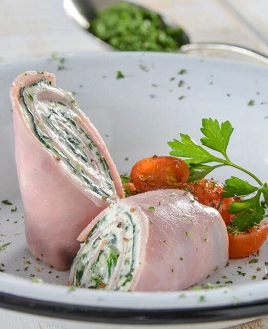 receta rollos jamon