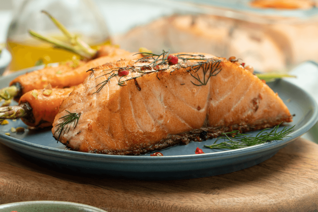 Receta de salmón pietrán con zanahorias glaseadas