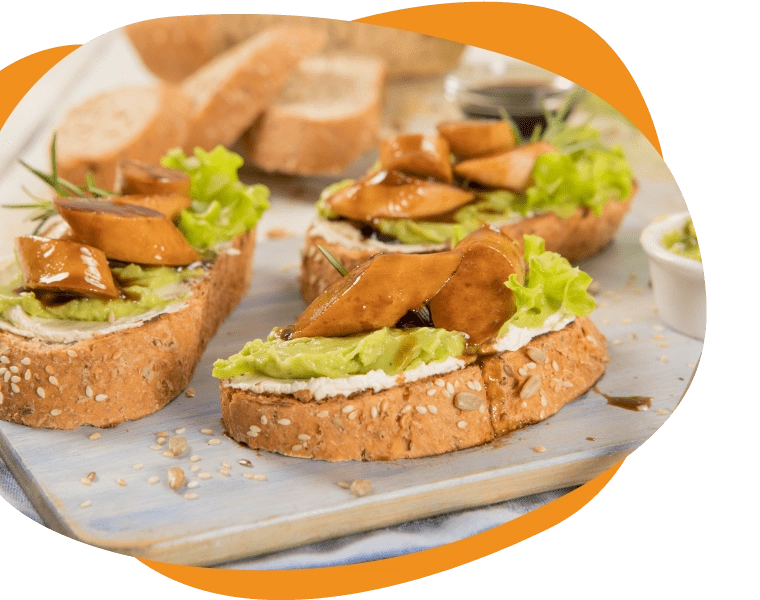 canapes de pollo