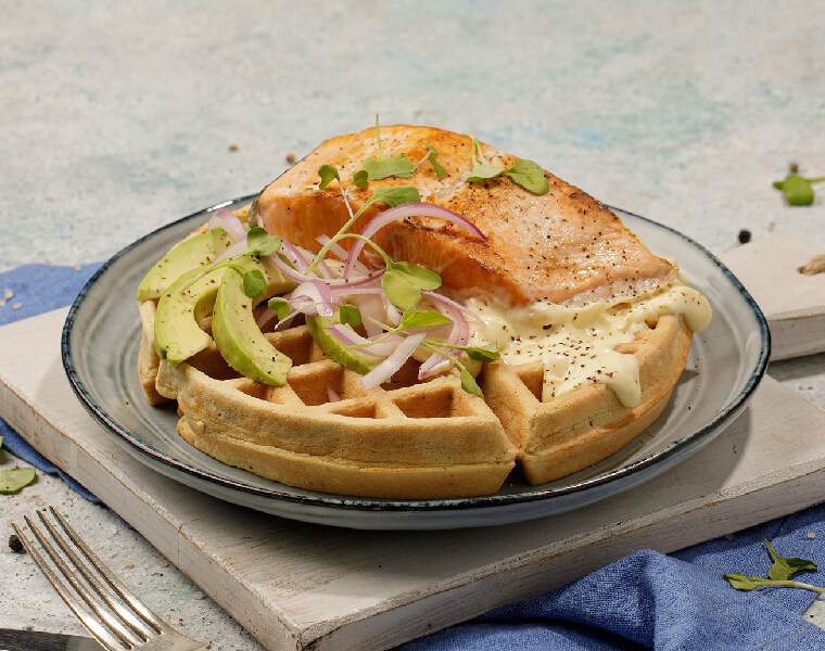 Cuaresma Pietran Waffle de salmon natural