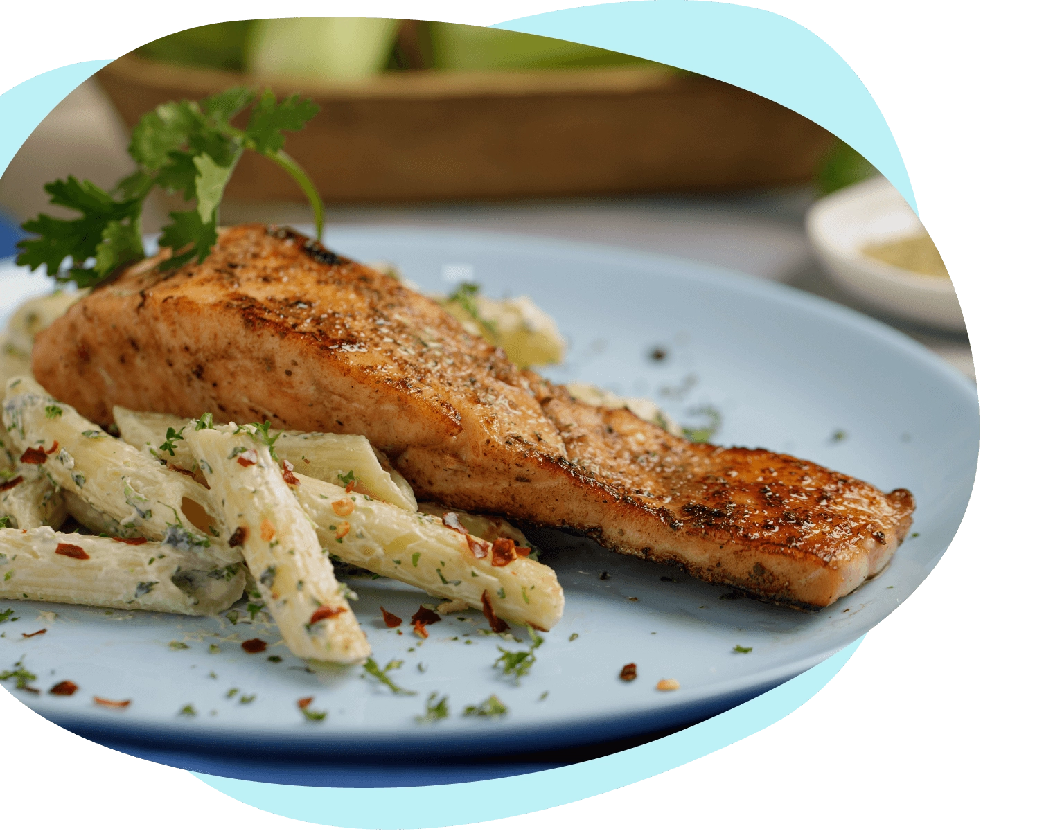 Fotos recetas sitio web Pietran Pasta corta con salmon m