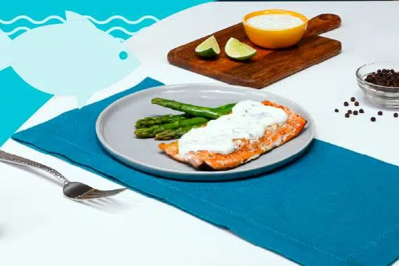 TRUCHA CON SALSA CREMOSA