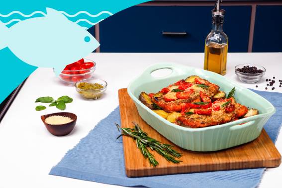 TRUCHA RUSTICA AL PESTO